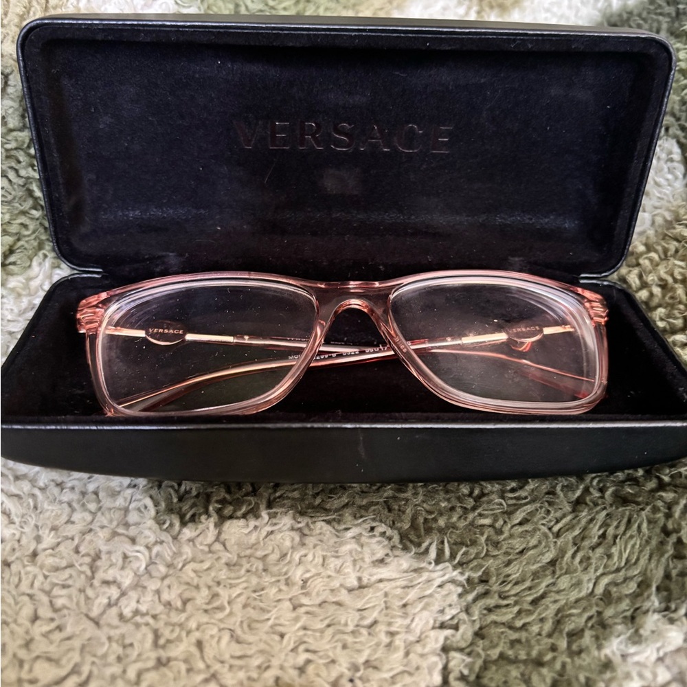 Versace MOD. 3299-B Transparent Pink Pillow Women's Eyeglasses